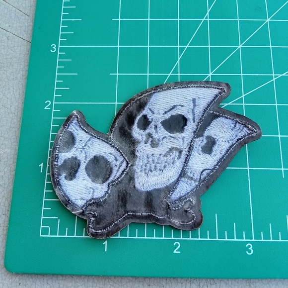 2/$10 Skull Butterfly Wings Embroidered Patch - Picture 2 of 2